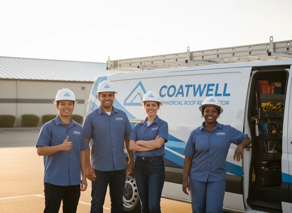 Commercial roof coating company in Bison, KS